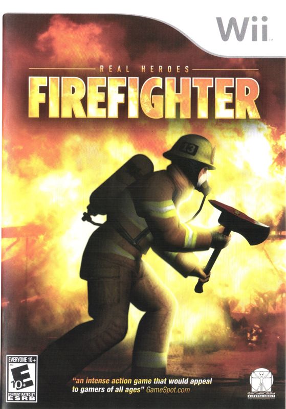 Real Heroes: Firefighter box art for Wii
